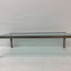 Rectangular Mid-Century Glass Coffee Table by Metaform, 1980s