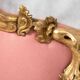 Italian rococo-style headboard in carved gilded wood, 19th century.