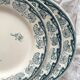 3 assiettes plates en terre de fer "Milan" Creil et Montereau
