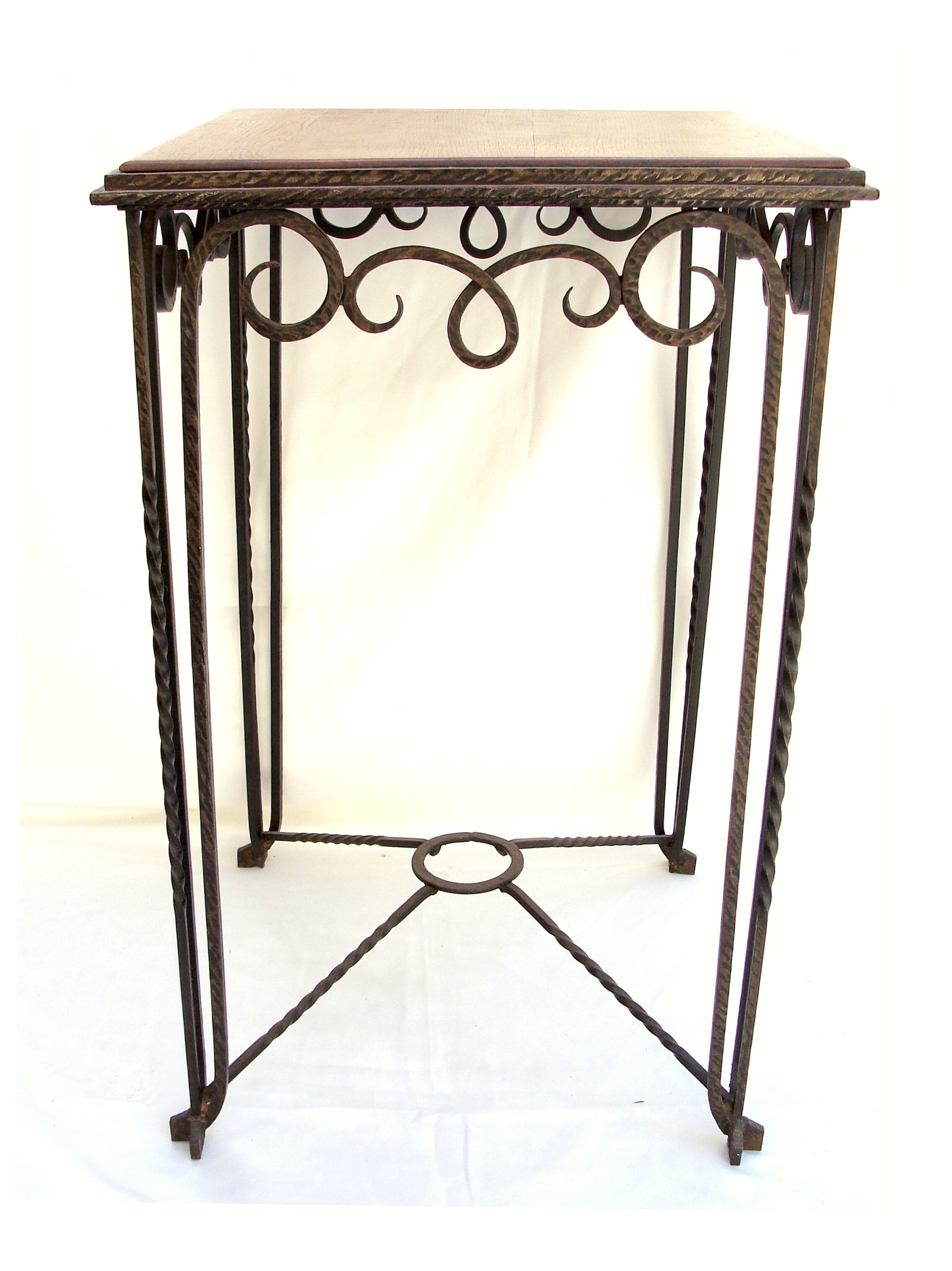 Art Deco console wood and metal