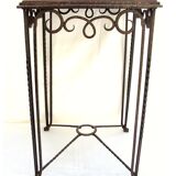 Art Deco console wood and metal