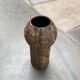 Brutalist Mid-Century Vase in German Ceramic by Gerhard Liebenthron, 1977
