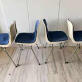 Set of 4 vintage Cojar chairs – Fermigier design – National Furniture