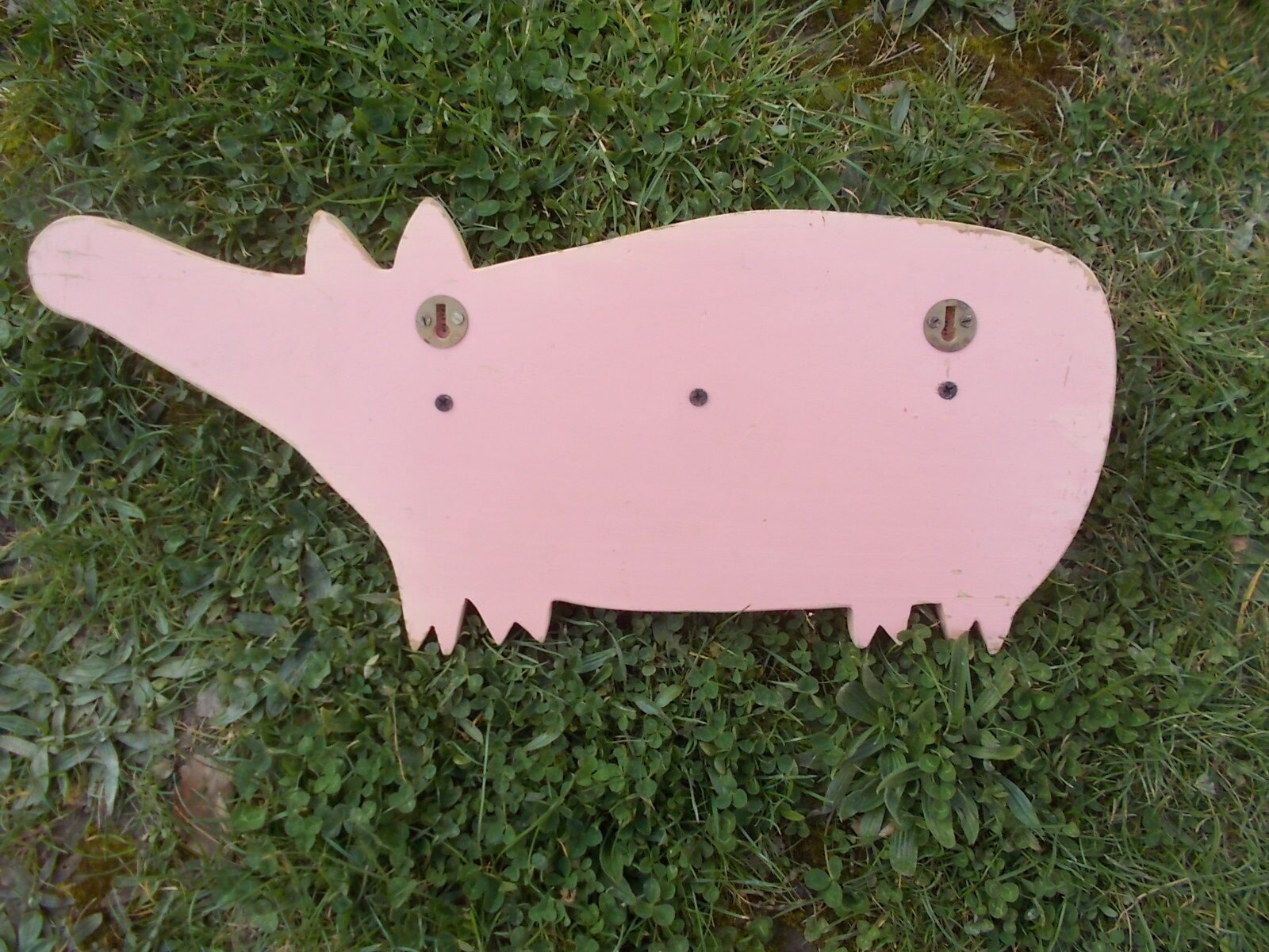 Coat rack, vintage wooden coat hook.