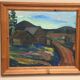 Original Swedish Oil on Panel – “Mountain Landscape” by Kersti Flyckt