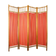Paravent bois & tissu vintage