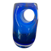 Magnifique vase vintage murano bleu