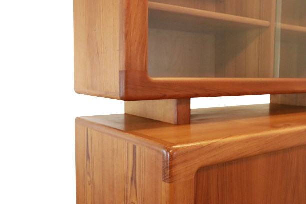 Vintage Danish design Dyrlund two-piece cabinet