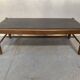 20th century oak coffee table with slate top