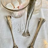Silver metal sugar tongs