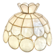 Suspension flower mother-of-pearl brass