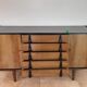 Walnut row renovated by Rajmund Teofil Halas Vintage Polish 1968