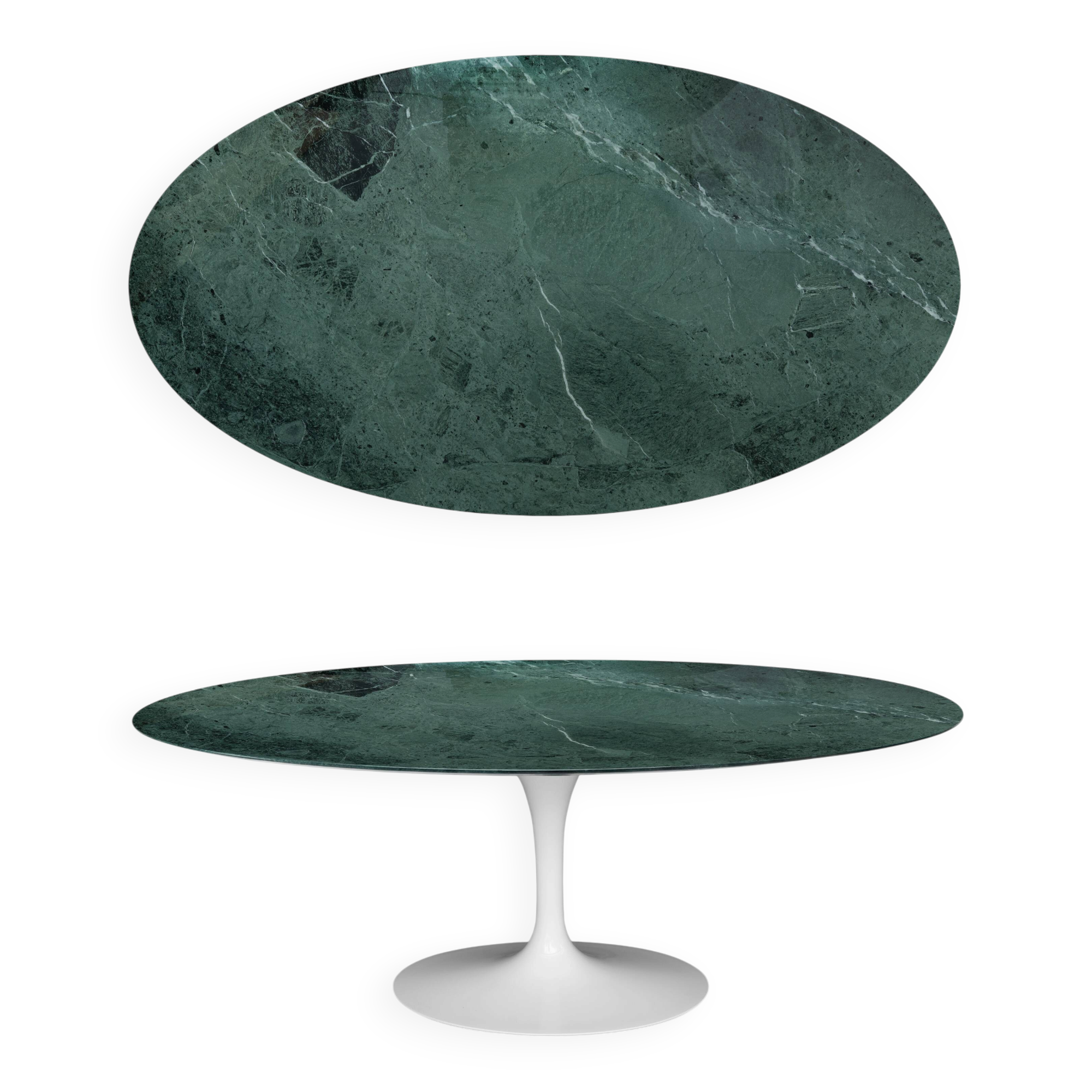 Original oval knoll tulip dining table (244cm) aple verdi gloss like new!!