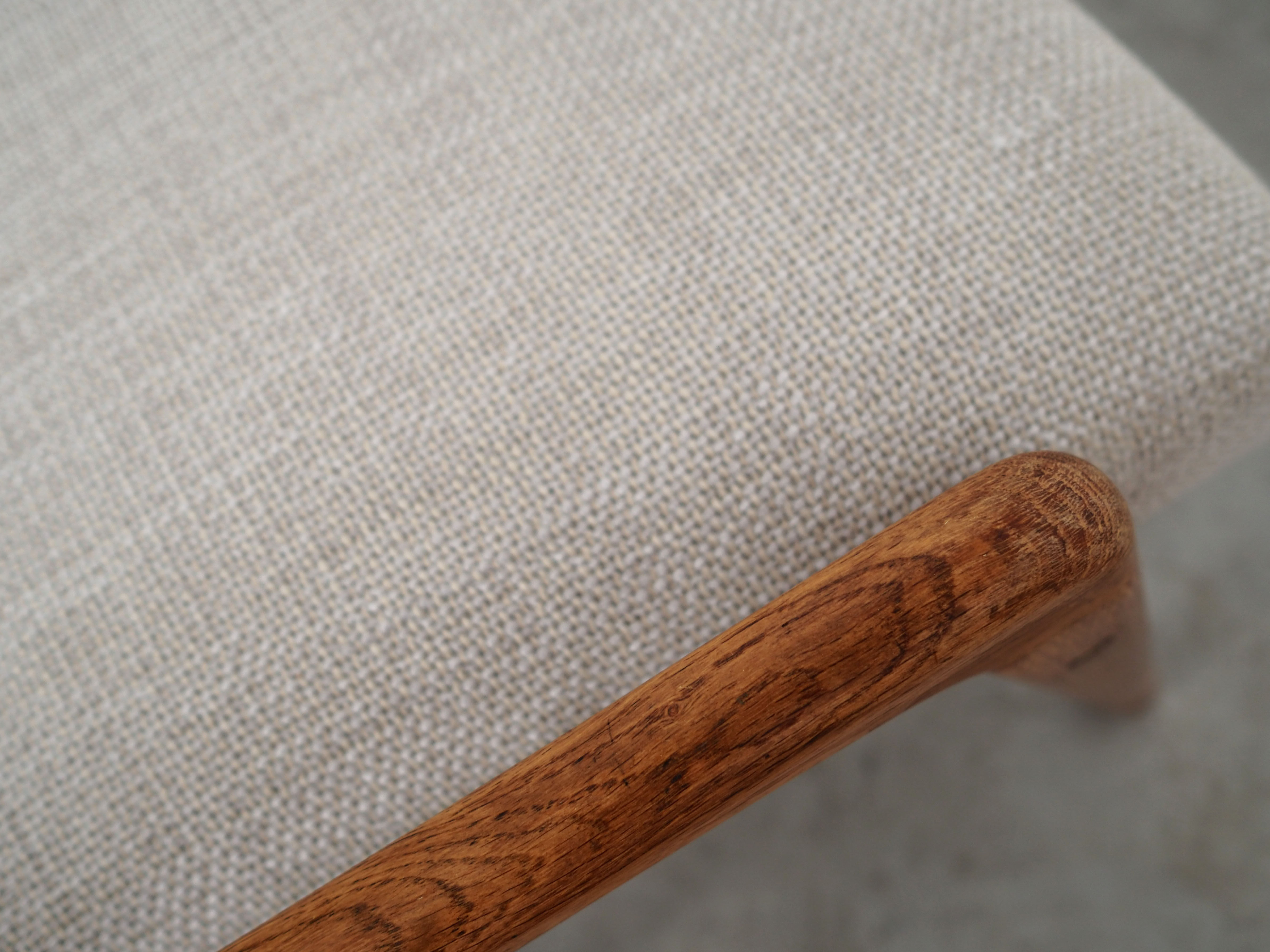 Oak footrest, Danish design, 1970s, production: Denmark