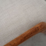 Oak footrest, Danish design, 1970s, production: Denmark