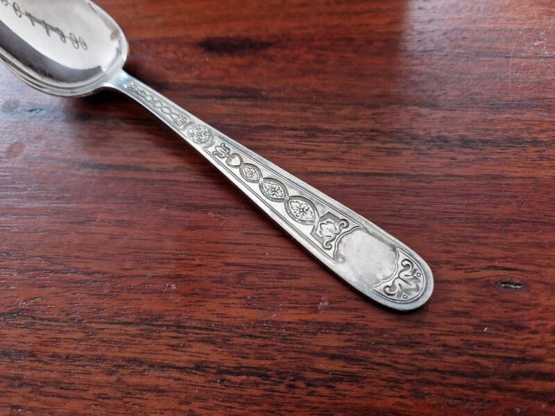Christofle - Villeroy model dessert spoon - in silver-plated metal