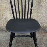 Lot of 6 vintage black Baumann Tacoma chairs from the 60s