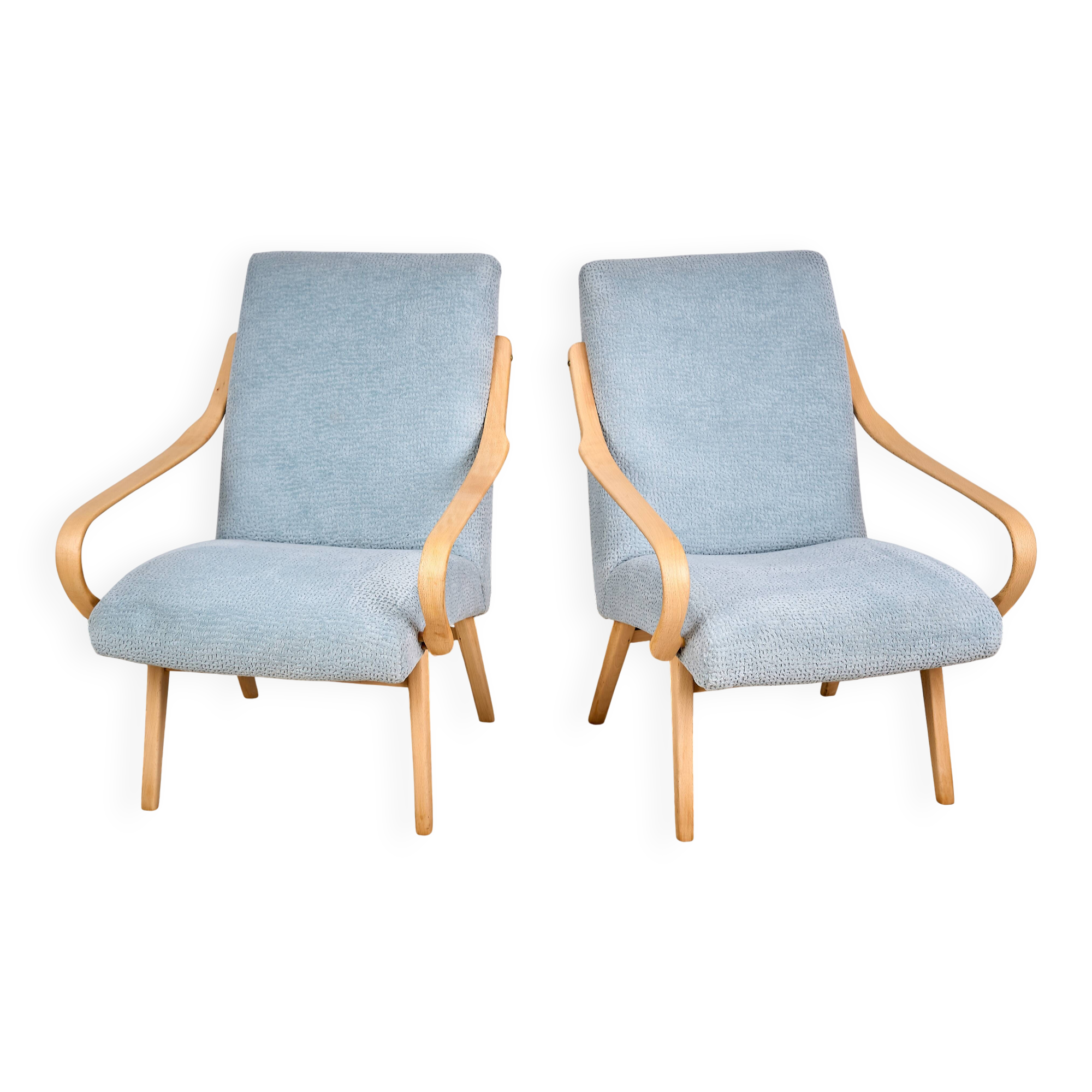 Pair of TON armchairs designed by Jaroslav Smidek, Czechoslovakia, 1960s