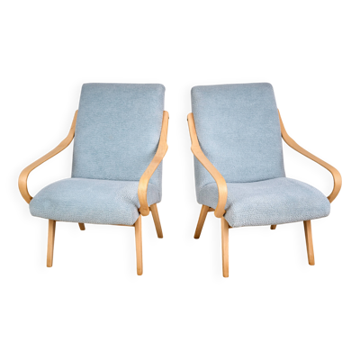 Paire de fauteuils TON conçus par Jaroslav Smidek, Tchécoslovaquie, années 1960