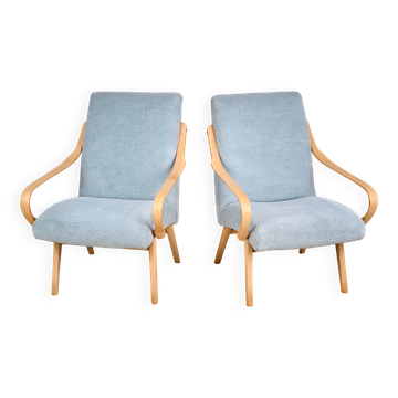 Paire de fauteuils TON conçus par Jaroslav Smidek, Tchécoslovaquie, années 1960