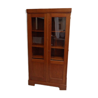 Bibliothèque vintage 2 portes en chêne hollandais