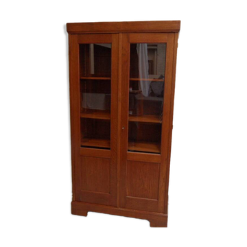 Bibliothèque vintage 2 portes en chêne hollandais