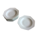 8 assiettes creuses blanches en porcelaine de Limoges