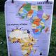 School poster the relief of Africa / the States 1985