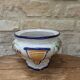 Old serving dish, vegetable dish, soup tureen without lid, flower decoration