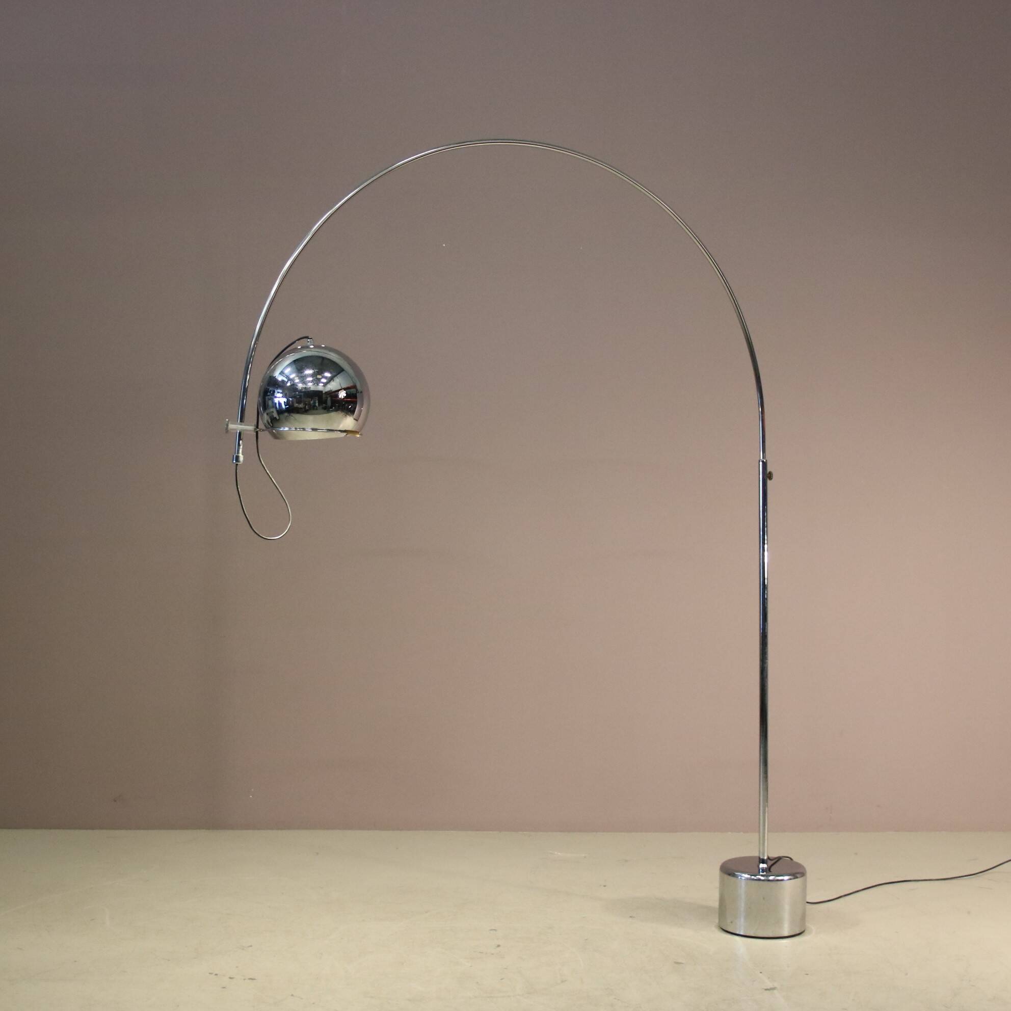 1970s Large adjustable arc lamp by Gepo, Netherlands