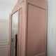 Large oak cabinet mirror small brass friezes nude interior raffhia fabrics creator picolo