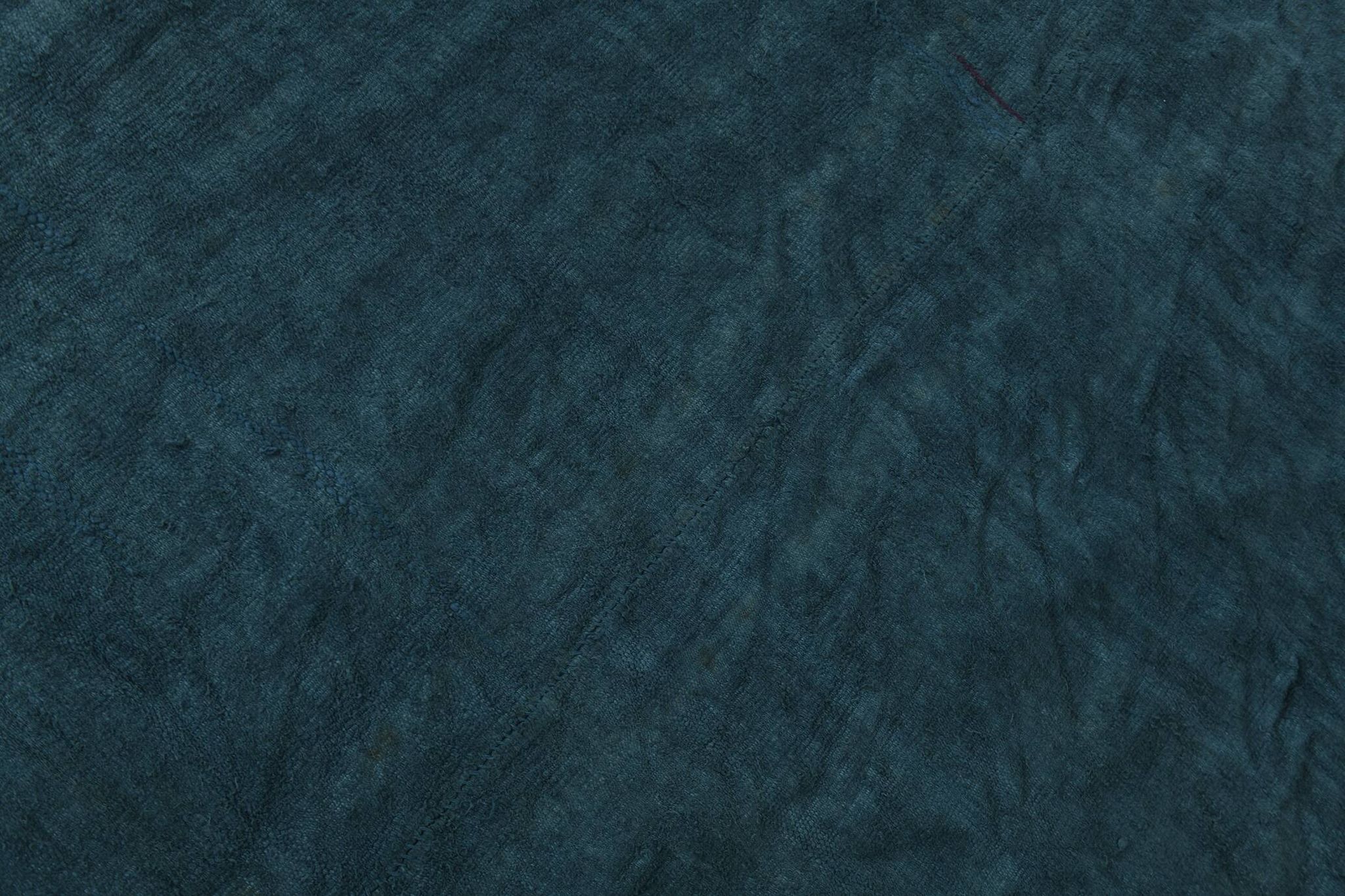 5x8 Midnight Blue Anatolian Turkish Kilim Rug, 157x230 Cm