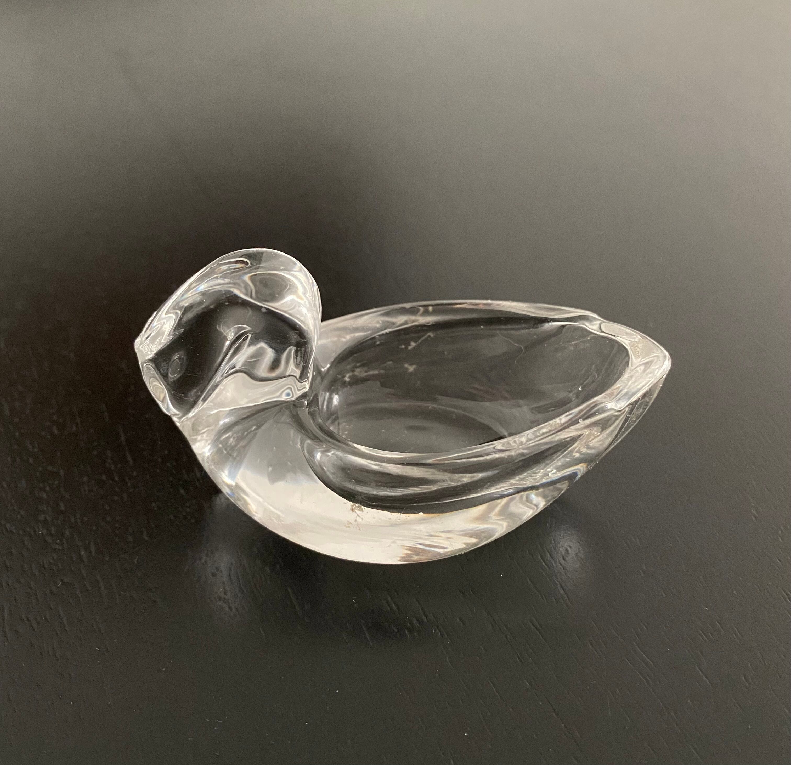Salt shakers (salters) glass swan shape