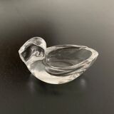 Salt shakers (salters) glass swan shape