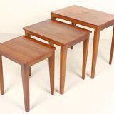 Tables gigogne rétro danish en teak 60s 70s