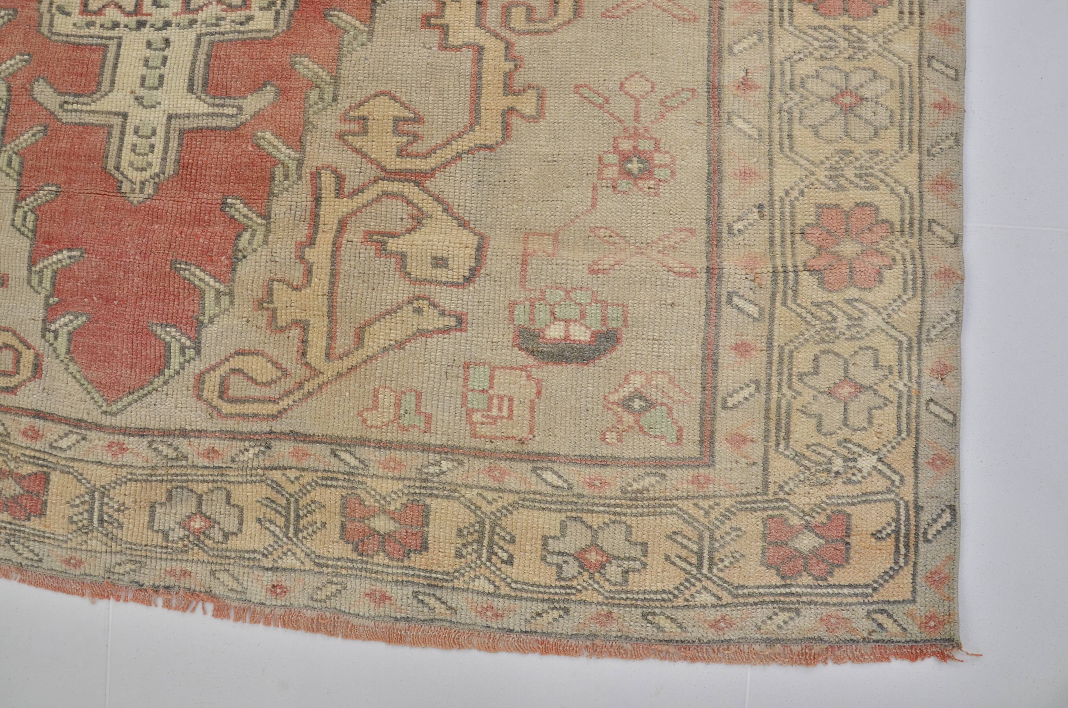 Anatolian Neutral Oushak Wool Carpet sku1328
