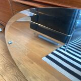 Bevelled oval mirror