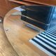 Bevelled oval mirror