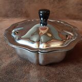 Vintage stainless steel sugar bowl