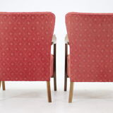 1940s Alfred Christensen Pair of Danish Low Back Easy Chairs
