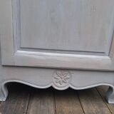 1-door sideboard in gray patinated wood