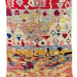Vintage Berber wool rug, Morocco, 1990