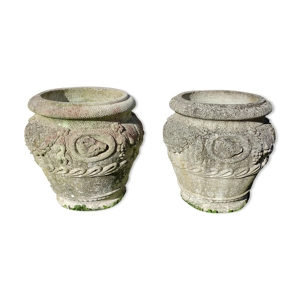 Paire De caches pots Médicis en
