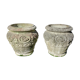 Pair of Medici pot caches in reconstituted stone