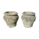 Pair of Medici pot caches in reconstituted stone