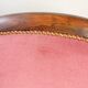 Louis Philippe armchair in pink velvet