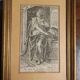 Philip Galle (1537-1612) "Lucretia" Engraving Burin