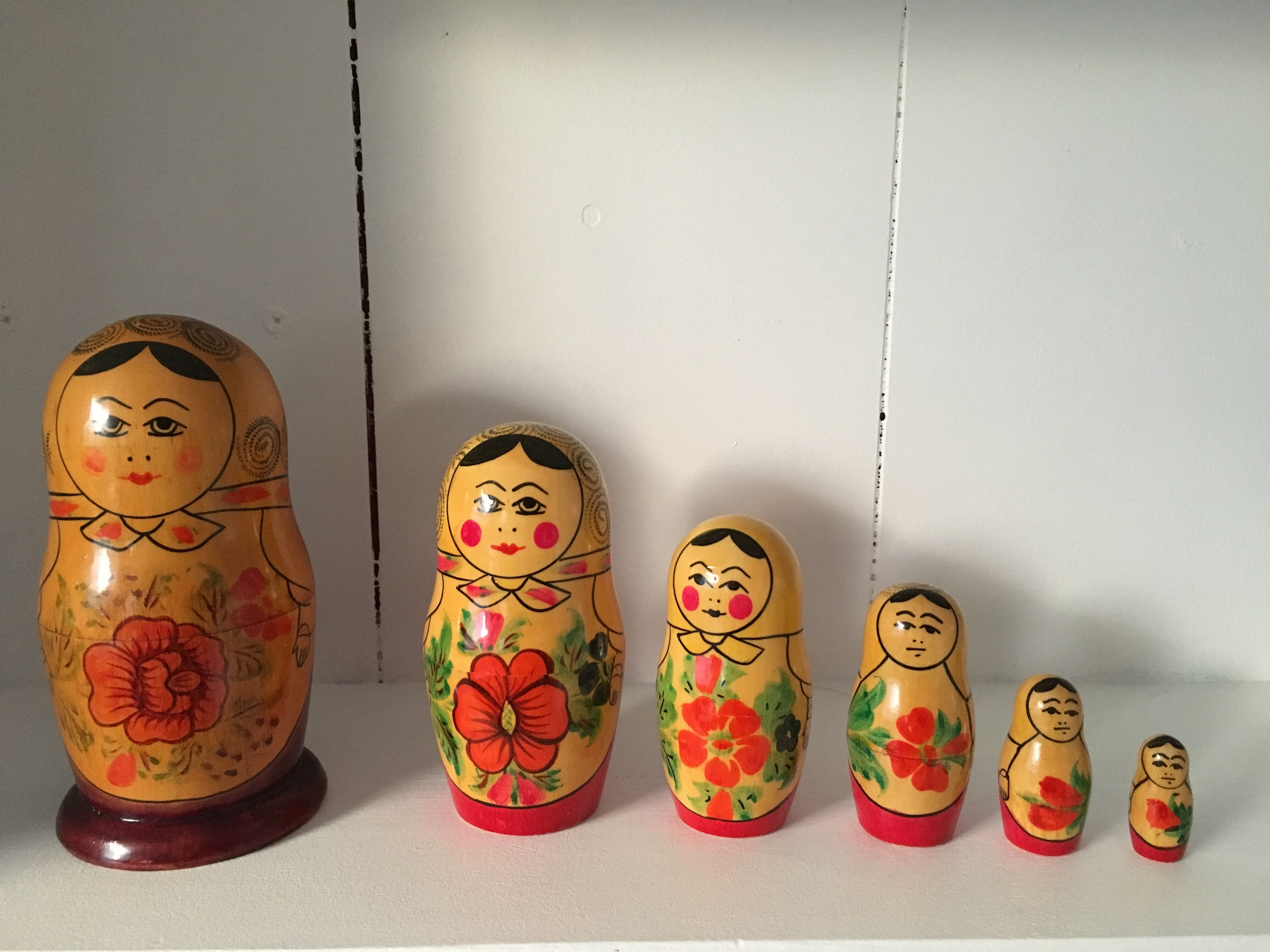 Vintage Russian nesting dolls