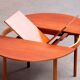 Set Table and 4 built-in chairs Scandinavian vintage 1960