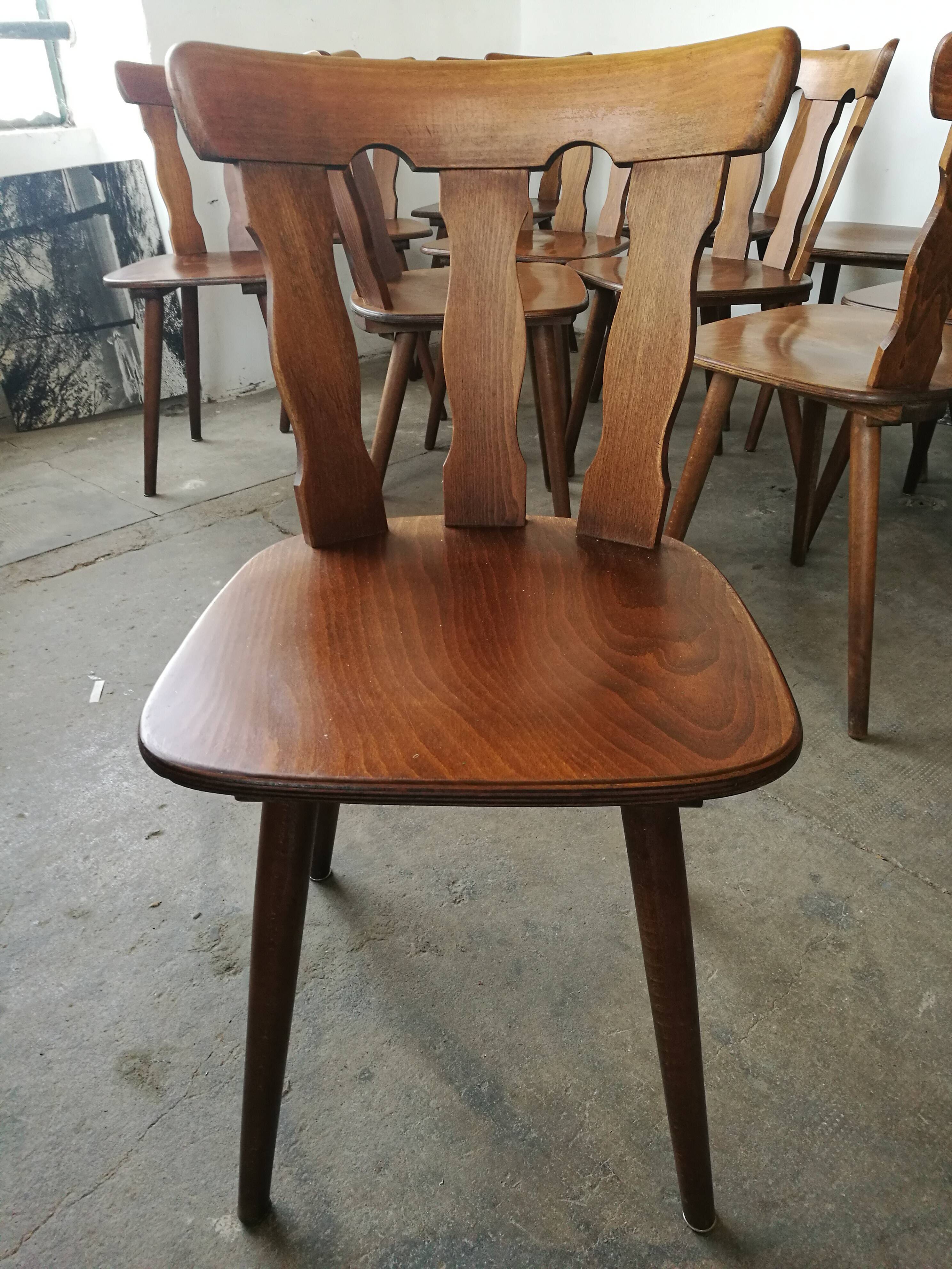 Set of 12 bistro chairs